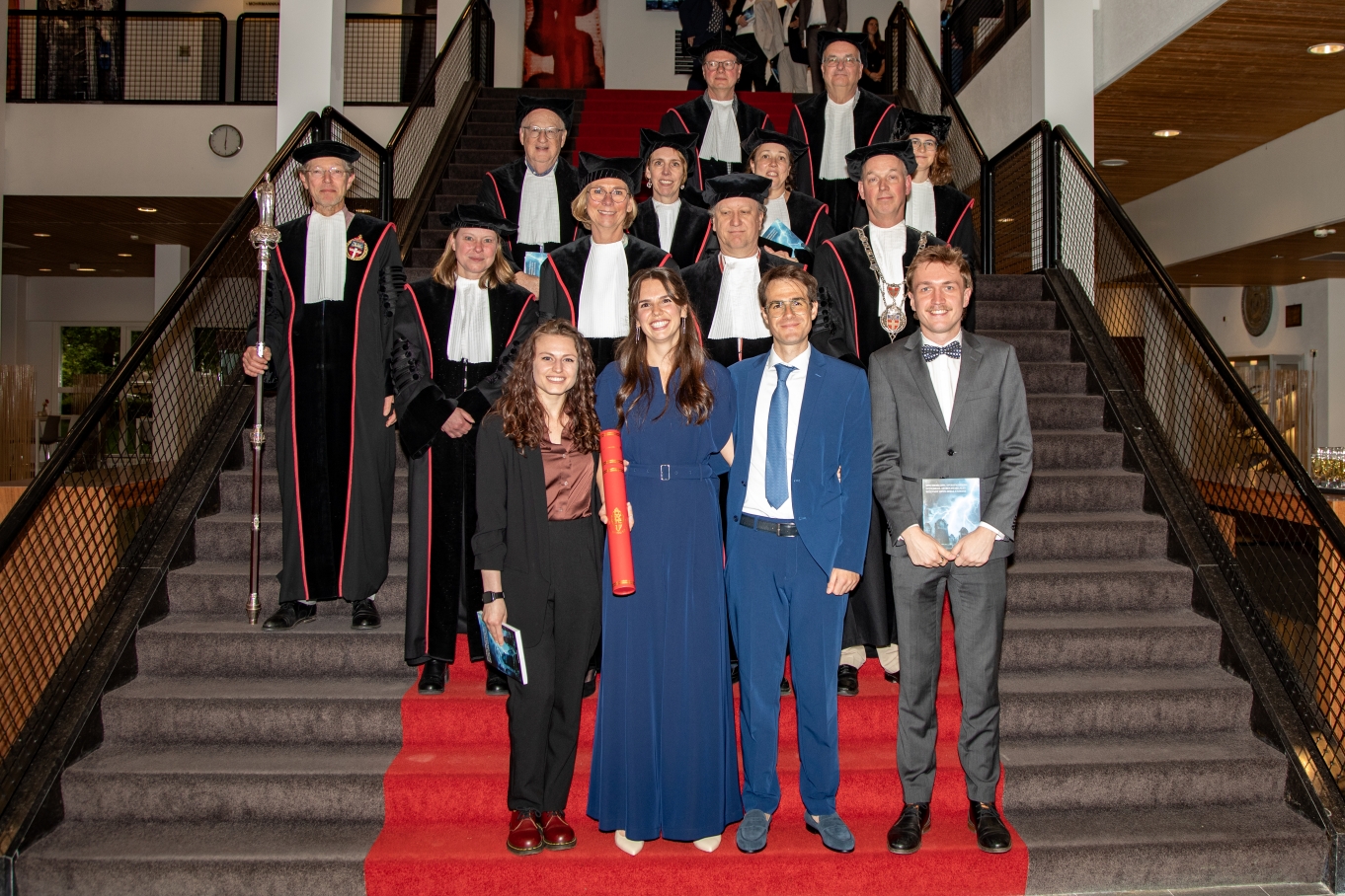 Group picture of the PhD defense of Kim Steenbakkers