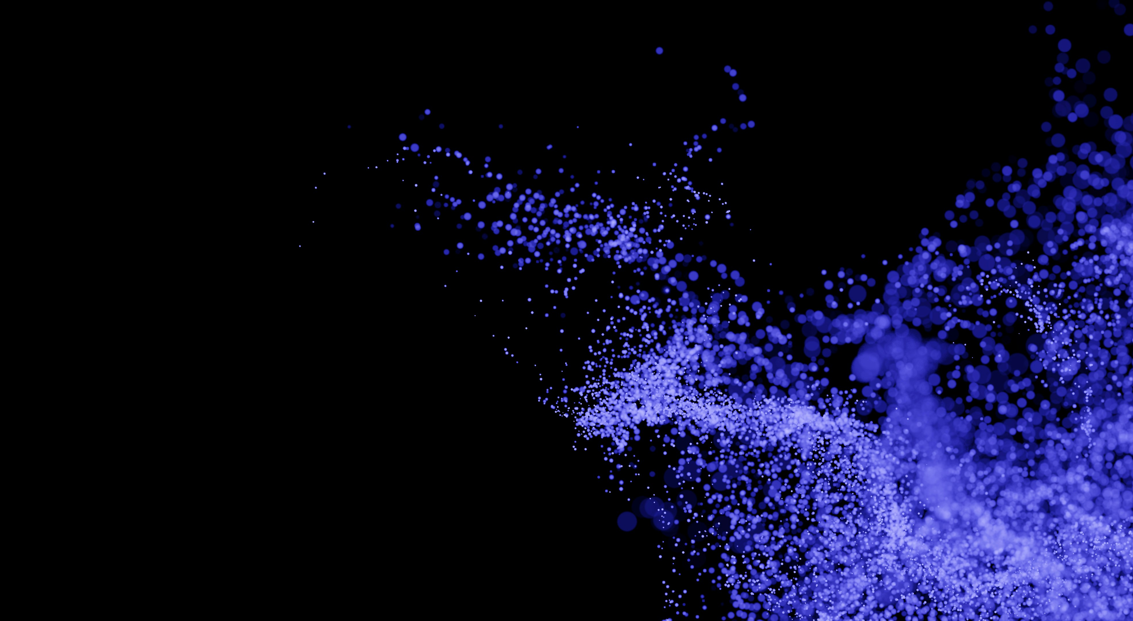 Artist impression of particles