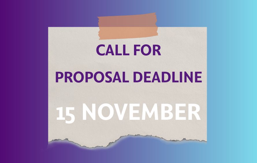 A banner that reads: call for proposal deadline 15 november