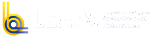 LEAPS logo in het wit